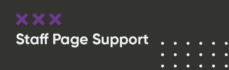 Staff Support Resources
