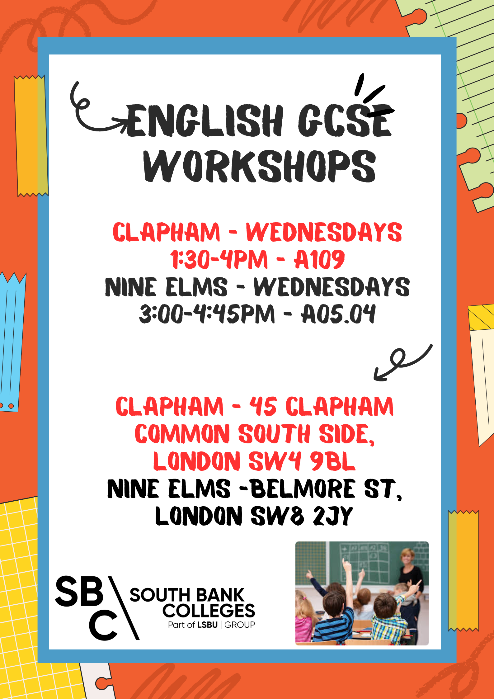 GCSE workshops